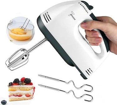 7 Gear Electric Egg Beater Automatic Hand Mixer Blender Plastics Rotating Push Whisk Cream Mixer Stirrer