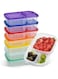 7 pack Bento Box - Reusable 3 Compartments Meal Prep Lunch Box - Lunch Boxes