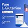 Essential Stacks Gut L-Glutamine Powder - Made in USA - Pure L Glutamine Powder for Leaky Gut, Bloating &amp; Gut Health - Dairy, Soy &amp; Gluten Free, Non-GMO, Vegan Glutamine Supplement