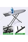 Adjustable Ironing Board with Iron Rest- Thick Felt Padding &amp; Heat Resistant Cover for Easy Pressing