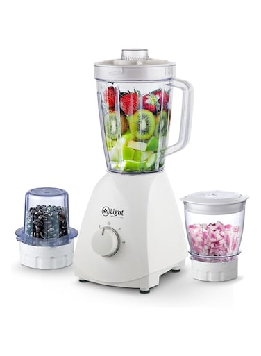 Mr.Light 3-IN-1 Blender  650W Powerful Copper Motor with Stainless Steel Blades   2 Speed and Pulse Function with 1.6L Blending Jar 2 Year Warranty,Mr.1043