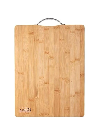 ECVV Extra Large Premium Bamboo Cutting Board, Wooden Chopping Board Kitchen Cutting Board With Juice Grooves. Natural Bamboo