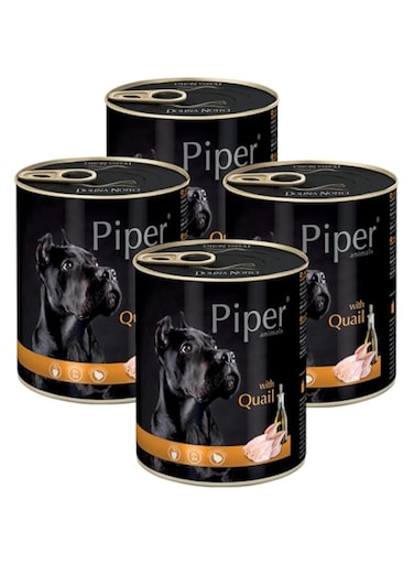 Piper Dog Food with Quail 800g&times;4