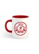 Club Printed Mug White/Red
