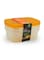 3-Piece Crisper Food Container Set Large Orange 22 x 12 x 16.5cm