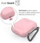 Keybudz Podskinz Keychain Airpods Case With Carabiner Compatible With Apple Airpods 1 &amp; Airpods 2 Front LED Not Visible One Size Pretty In Pink