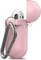 Keybudz Podskinz Keychain Airpods Case With Carabiner Compatible With Apple Airpods 1 &amp; Airpods 2 Front LED Not Visible One Size Pretty In Pink