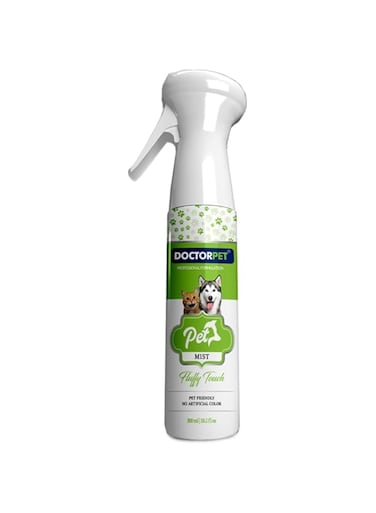 Doctor Pet Mist Fluffy Touch 300ML&ndash; Pet Safe Deodorizing Mist, Long-Lasting Freshness, Odor Neutralizer, Hypoallergenic, Gentle on Pet's Skin