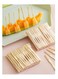 Ramadan Disposable Wooden Fruit Picks with Clear Tops ideal for homemade desserts and small fruit platters