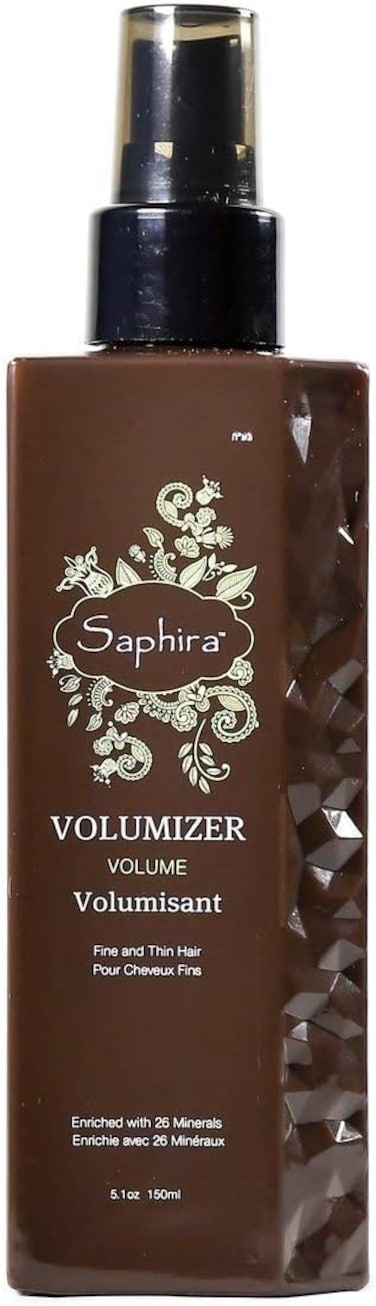 سافيرا بخاخ تصفيف فوليوم للشعر الناعم والرقيق مع 26 معدن علاجي، خال من الكبريتات والبارابين وينعم ويزيد من كثافة الشعر الناعم او الرقيق او المعالج كيميائيا، 150 مل
