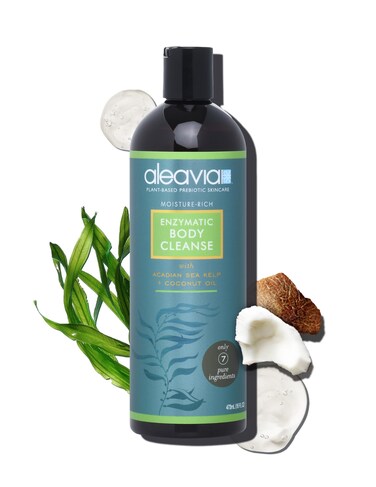 AleaviaBody Cleanse 鈥?Organic &amp; All-Natural Prebiotic Body Wash 鈥?Fragrance-free and Sulfate-Free Enzymatic Body Cleanser 鈥?16 Oz.
