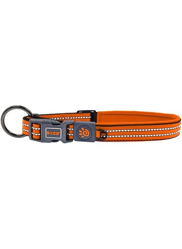 Doco Dcv006 Vario O-Ring Collar With Reflective Stitching, XL, Orange