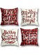Christmas Decorations Christmas Pillow Covers 18x18 Inches Set of 4 Farmhouse Buffalo Plaid Black and Red Throw Pillow Case Winter Holiday Christmas Decor Home Sofa Couch Cushion Indoor Decorations