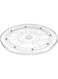Tazweeq Acrylic Lazy Susan Turntable, 9 inch Bearing Revolving Display Base, Clear Organizer for Kitchen, Pantry, Cabinet