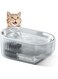 Cat Water Fountain, Dog Water Dispenser, 304 Stainless Steel, 84oz/2L Automatic Pet Fountain, Dog Water Dispenser, for Cats, Dogs, Multiple Pets, Emergency Water Storage, LED Light, Super Quiet