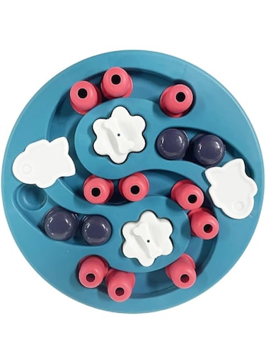 Xspring Interactive Dog Toys, Circular Sliding Puzzle Dog Enrichment Toys for Small Dogs, Puzzle Toys for Dogs, Mental Stimulation for Dogs Food Game Puzzle for Medium Dogs &amp; Cats