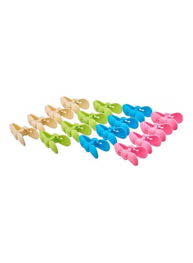 Cloth Pegs Set Multicolour 2.5 x 9cm
