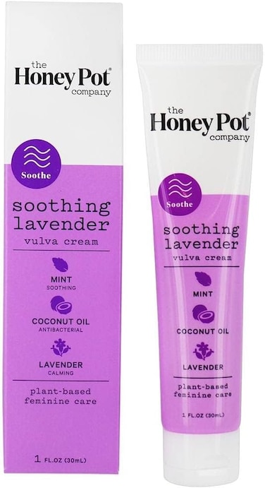 The Honey Pot Company - Cream Soothing Lavender - at Home or On The Go Medicated Cream to Relieve Itching and Discomfort. 1 fl. oz.