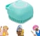 KASTWAVE Dog Brush Dog Cat Bath Brush Comb, Pet Grooming Soothe Massage Brush with Shampoo Dispenser Soft Silicone Bristle, Soft Silicone Brush Rubber Bristle for Dogs and Cats Shower Grooming