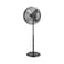 16 Inch Pedestal Fan 50W 4 Blade, 3 Speed, Adjustable Height, 90&deg; Oscillation, Black Finish