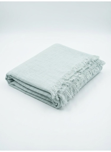 130 x 160 cm 400GSM White Soft Cotton Quilt Throws and Cozy Blanket for Sofa, Bed Runner, Travel, and Boho Home Decor