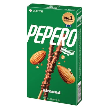 Lotte Pepero Almond and Chocolate Sticks, 32g