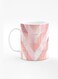 Designer Printed Coffee Mug with Heavy Duty Handle 11oz Ceramic Personalised Gift Mugs Cup [Microwave Safe &amp; Dishwasher Proof] - Marble Pink Vintage