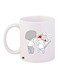 Printed Coffee Mug White/Grey/Red
