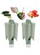 Pepper Seed Corer Remover, 2024 New 2 in 1 Bell Pepper Cutter Pepper Porer Seed Remover Tool, Quickly Cutting and Deseeding Bell Pepper Corer Tool for Vegetables Kitchen Gadget, Fruit Quick Corer