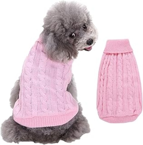 Buy Warm Dog Turtleneck Sweater Knit Puppy Sweater Thick Warm