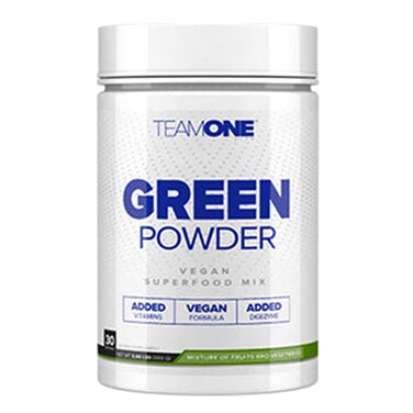 Team One Life Green Powder Vegan Superfood, 30 Serve