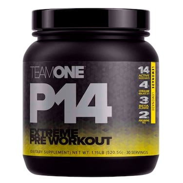Team One P14 Extreme Pre-workout, Lemonade, 30 Serve