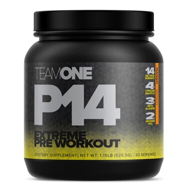 Team One P14 Extreme Pre-workout, Mango, 30 Serve
