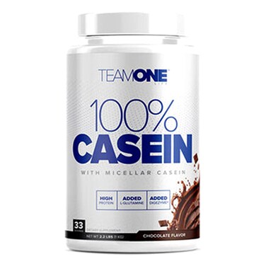 Team One Life Micellar Casein, Chocolate, 1 kg, High Protein, Added L-Glutamine