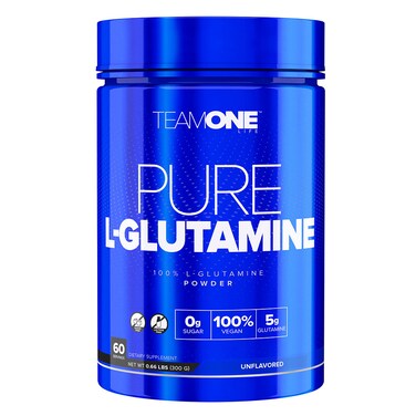 Team One Pure L-Glutamine, Unflavored, 60