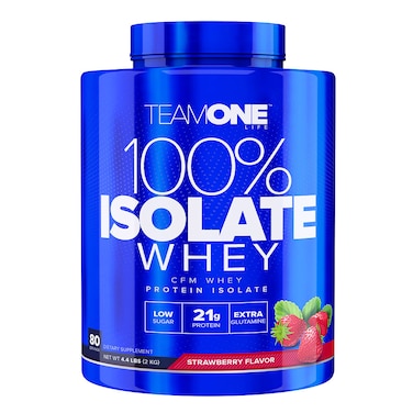 Team One Life 100% Isolate Whey, Strawberry, 2 Kg