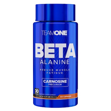 Team One Beta Alanine, 120 Capsules, Reduces Muscle Fatigue, Supports Endurance