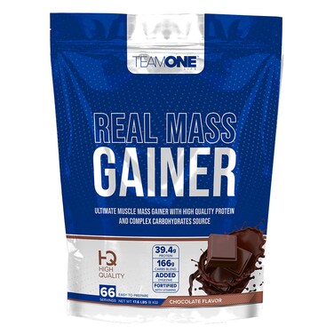Team One Life Real Mass Gainer, Chocolate, 8 KG
