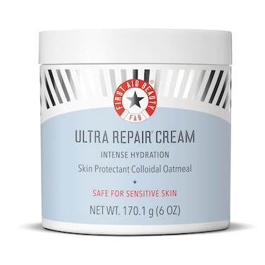 First Aid Beauty Ultra Repair Cream Intense Hydration Moisturizer for Face and Body &acirc;&euro;&ldquo; Rich Whipped Texture Strengthens Skin Barrier + Instantly Relieves Dry, Distressed Skin + Eczema &acirc;&euro;&ldquo; 6 oz
