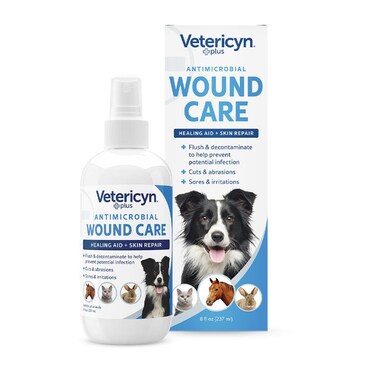 Vetericyn Plus Antimicrobial All Animal Wound &amp; Skin Care 8oz   Non-Toxic Healing Spray