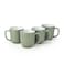 Art Stoneware IVY 4PCS Mug Set   420 ML Olive Green Coffee Mug Set   Durable Coffee Cup Set for Home &amp; Office   Cups for Cappuccino, Latte, Tea &amp; Cocoa Restaurant Coffee Mugs