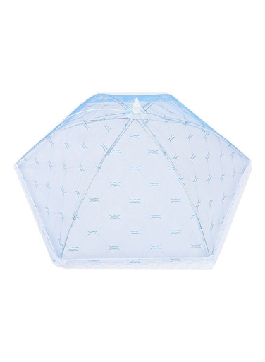 Lace Mesh Umbrella Food Net Cover Blue