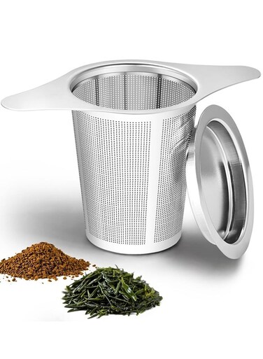 Steel Tea Infuser, Reusable Tea Strainer Steeper for Loose Tea Coffee