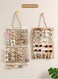 2 PCS Enlarged Hanging Mesh Pockets Wall Shelf Wardrobe Storage Bags Hanging Closet Hanging Organizer Storage Bag forHairpins, Hair Ties, Hair Accessories, Sstorage Bag, Rubber Band, Necklace