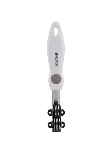 Stainless Steel Knife Sharpener Dishwash Safe, Mark Stains Resistant, Silver/Marble Handle