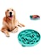 Large Slow Feeding Dog Bowl Slow Eating Dog Bowl Non Skid Slow Feeder Bowl Dog Bowls to Slow Down Eating Pet Stop Bloat Interactive Puzzle Dog &amp; Cat Bowl Pet Fun Feeder For S M L Size Dog(Green)