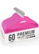 DAY 60 Pack Hot Pink Hangers &acirc;&euro;&ldquo; 45cm Slim Velvet Clothes Hangers &acirc;&euro;&ldquo; Non-Slip No-Mark Felt Hangers for Suits, Coats &amp; Dresses