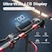 Crony V10 Big LCD Display Electric Scooter With Seat, 1200W Motor, 40-55Km/H Speed, 120Kg Max Load, Front/Rear Shock Absorber And Brake System, LED Base Light, Turn Signal, Triple LED Lights, Red