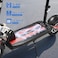 Crony V10 Big LCD Display Electric Scooter With Seat, 1200W Motor, 40-55Km/H Speed, 120Kg Max Load, Front/Rear Shock Absorber And Brake System, LED Base Light, Turn Signal, Triple LED Lights, Red