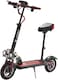 Crony V10 Big LCD Display Electric Scooter With Seat, 1200W Motor, 40-55Km/H Speed, 120Kg Max Load, Front/Rear Shock Absorber And Brake System, LED Base Light, Turn Signal, Triple LED Lights, Red